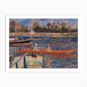 The Seine At Argenteuil, Pierre Auguste Renoir Art Print