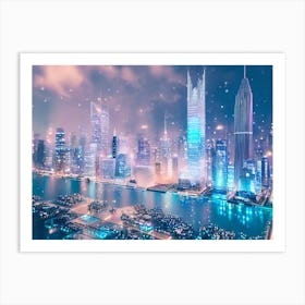 Futuristic Cityscape 59 Art Print