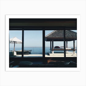 Ocean View Villa In Bali Art Print