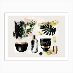 Black And Gold 88 Art Print