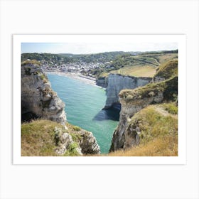 Spectacular Cliffs Of Etretat Art Print