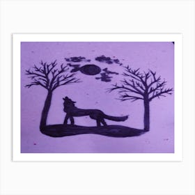 Howling Wolf Art Print