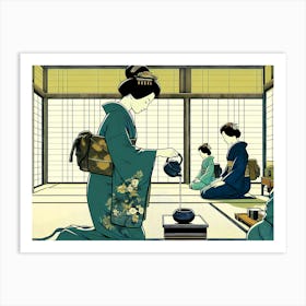 Creativel Geisha Illustration 167 Art Print