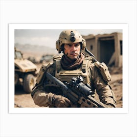 Soldier In Uniform 1 Art Print