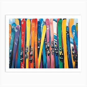 Ski Decor 2 Art Print