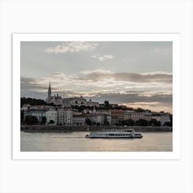 Budapest at sunset Art Print