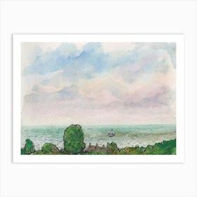 The Channel From Kingsdown 1st June 2024 Art Print