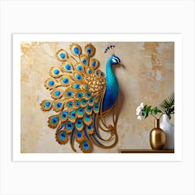 Peacock Wall Art 2 Art Print