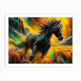 Creative Horse Beauty Illustration Nr 243 Art Print