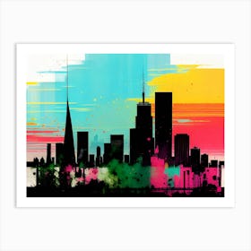 Chicago Skyline 23 Art Print