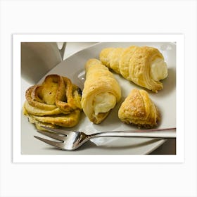 Croissants And Pastries Art Print