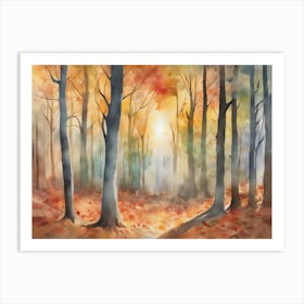 Autumn In The Woods 1 Art Print
