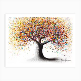 Rainbow Soul Tree Art Print