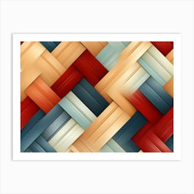 Woven Pattern 1 Art Print