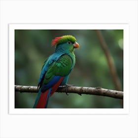 Colorful Parrot 1 Art Print