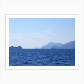 Italian Blue - Anton Maliar art photo Italy Italian photography travel sea sky rocks mountains water Art Print