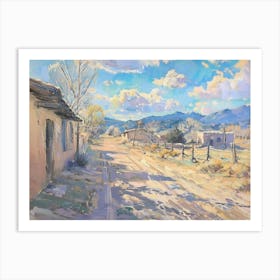 Western Landscapes Santa Fe New Mexico 2 Art Print