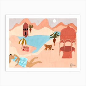 Desert Beach Art Print