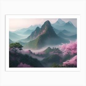 Chinese Mountains Art Print