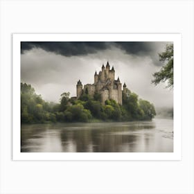 Castle On The River Art Print