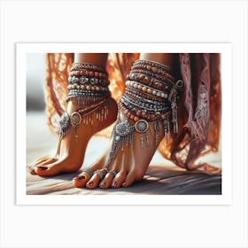 Jewelry for women's feet Art Print