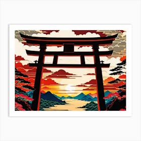 Japanese Gate 1 Art Print