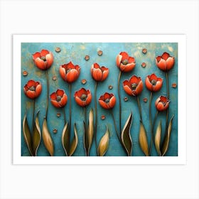 Red Tulips Art Print