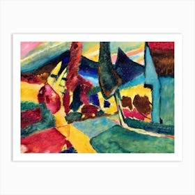 Wassily Kandinsky House In The Garden Art Print