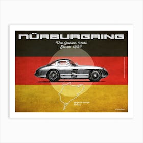 Nürburgring Uhlenhaut Coupe Landscape Art Print