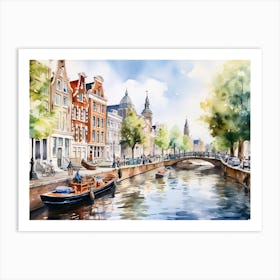 Amsterdam Canal 3 Art Print