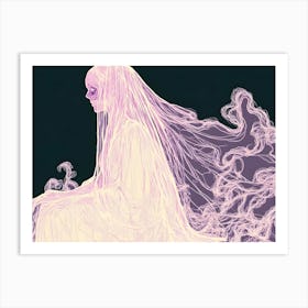 Ghostly Woman Art Print