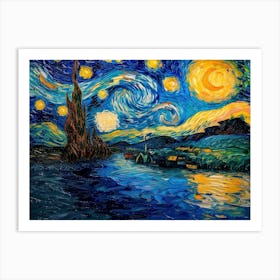 Contemporary Artwork Inspired By Vincent Van Gogh 3 Art Print
