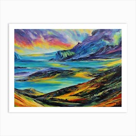 Sunset In Scotland Art Print