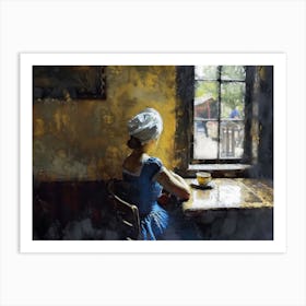 Contemporary Artwork Inspired By Johannes Vermeer 4 Art Print