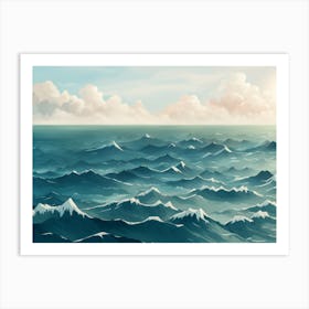 Ocean Waves 4 Art Print