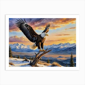 In the Realm of the Eagle Bald Eagle Art Print