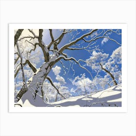 Snowy Forest Art Print