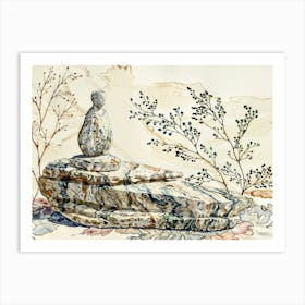 Meditative Stones Art Print