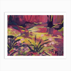 Red Pond Art Print