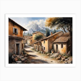 Italian Village 2 Art Print