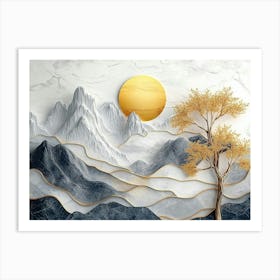 Drawing Modern Landscape Art 3d Art Art Print