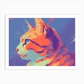 Cat Painting 2 Art Print