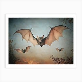 Bats In Flight Art Print