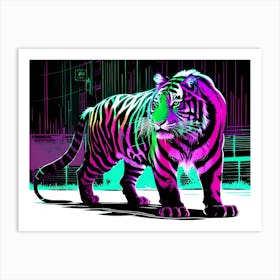 Neon Tiger 2 Art Print