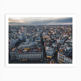 View of Milan from above. Art Print