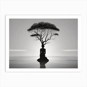 Buddha Tree Art Print