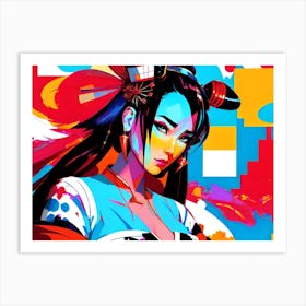 Samurai Girl Art Print