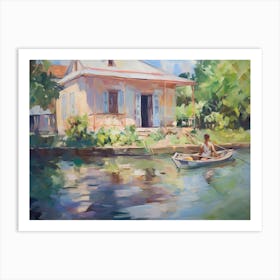 House By The Water Art Print