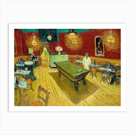 The Night Café) (1888), Vincent Van Gogh Art Print