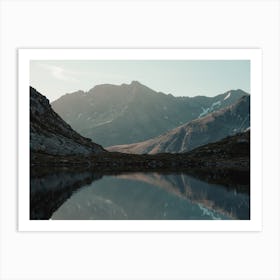 Alpine Lake Scenery Art Print